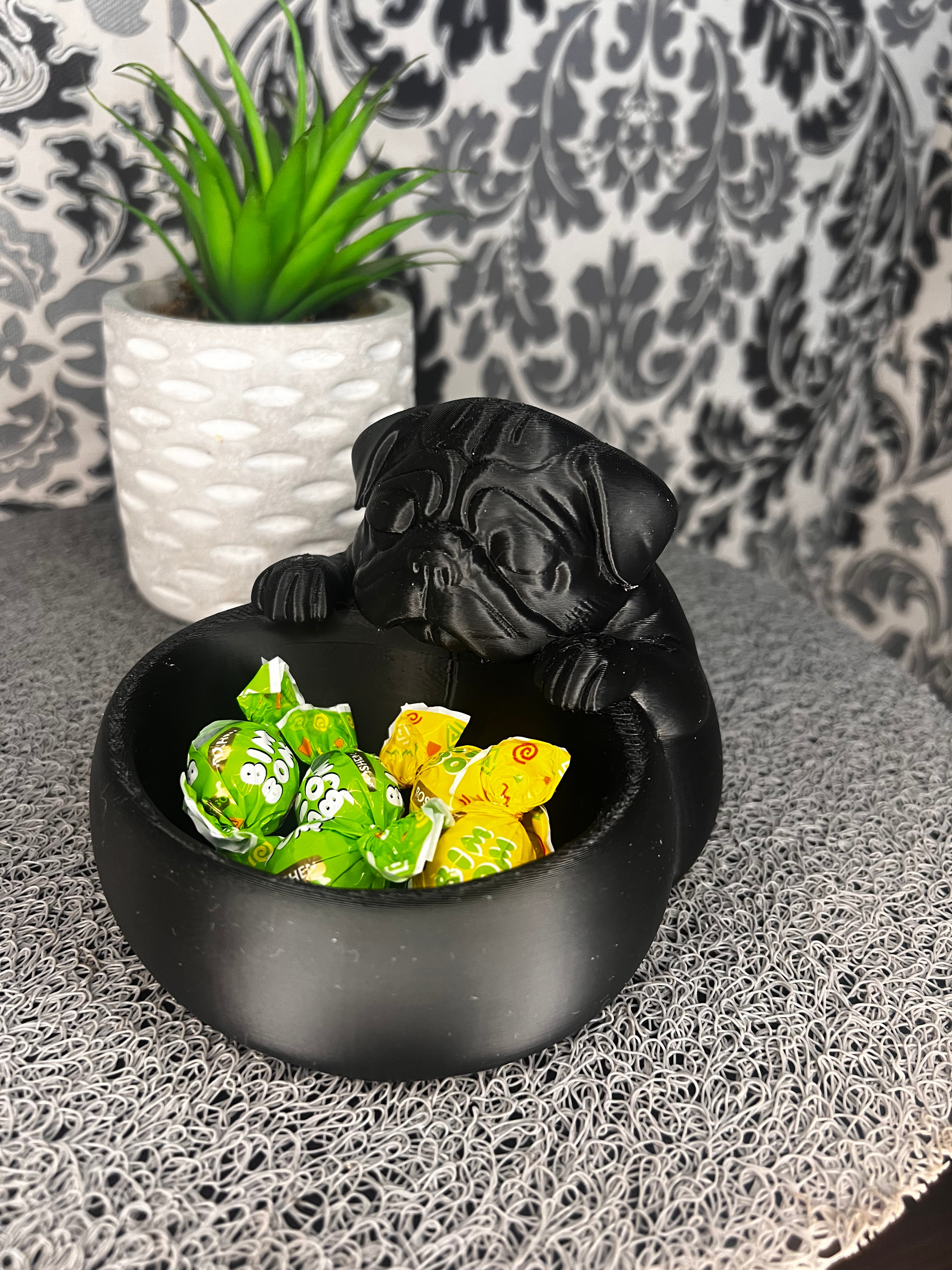 Francia Bulldogos tál