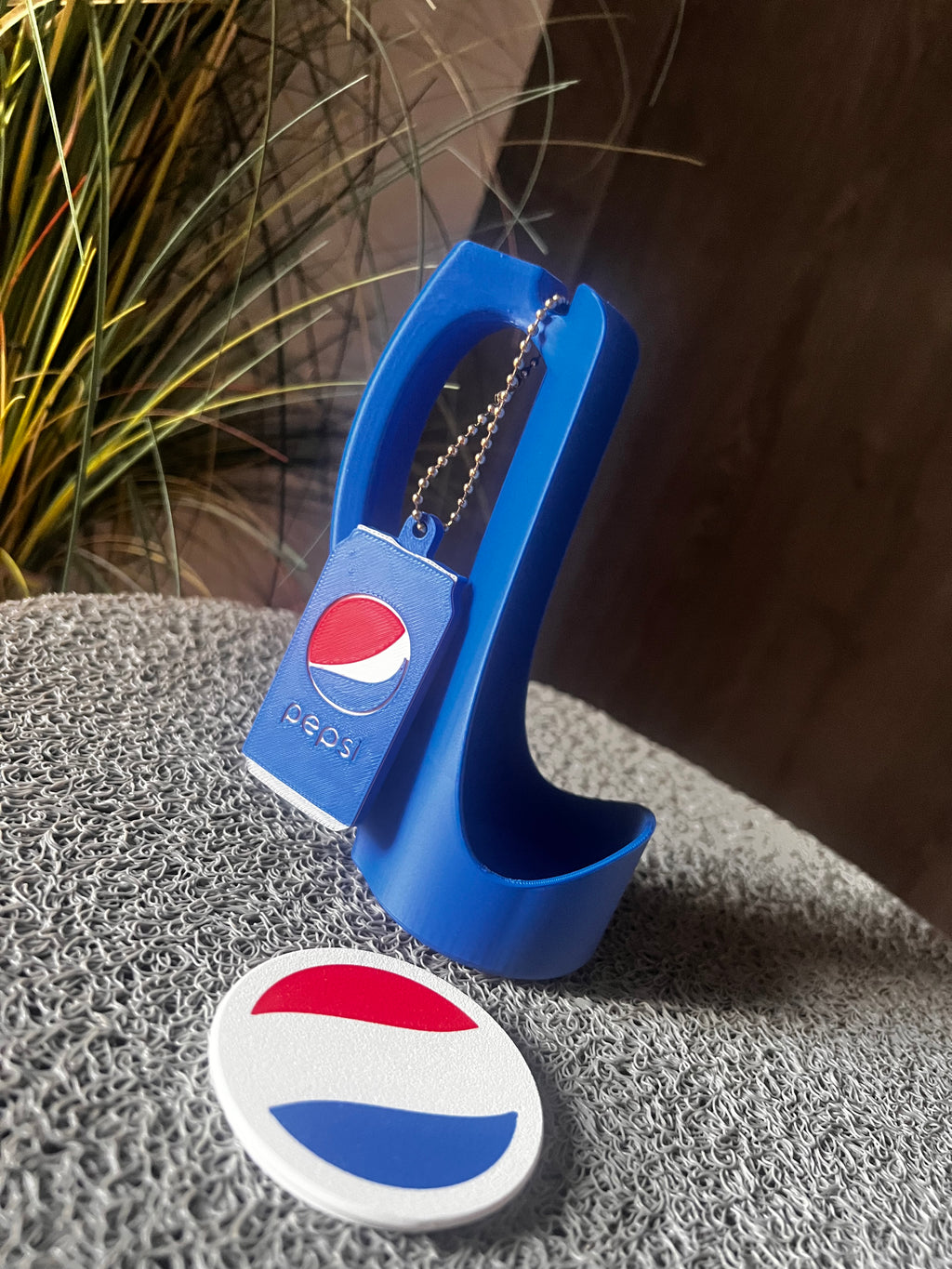 Pepsi 3D nyomtatott szett – italdoboz tartó, kulcstartó & italvédő tető