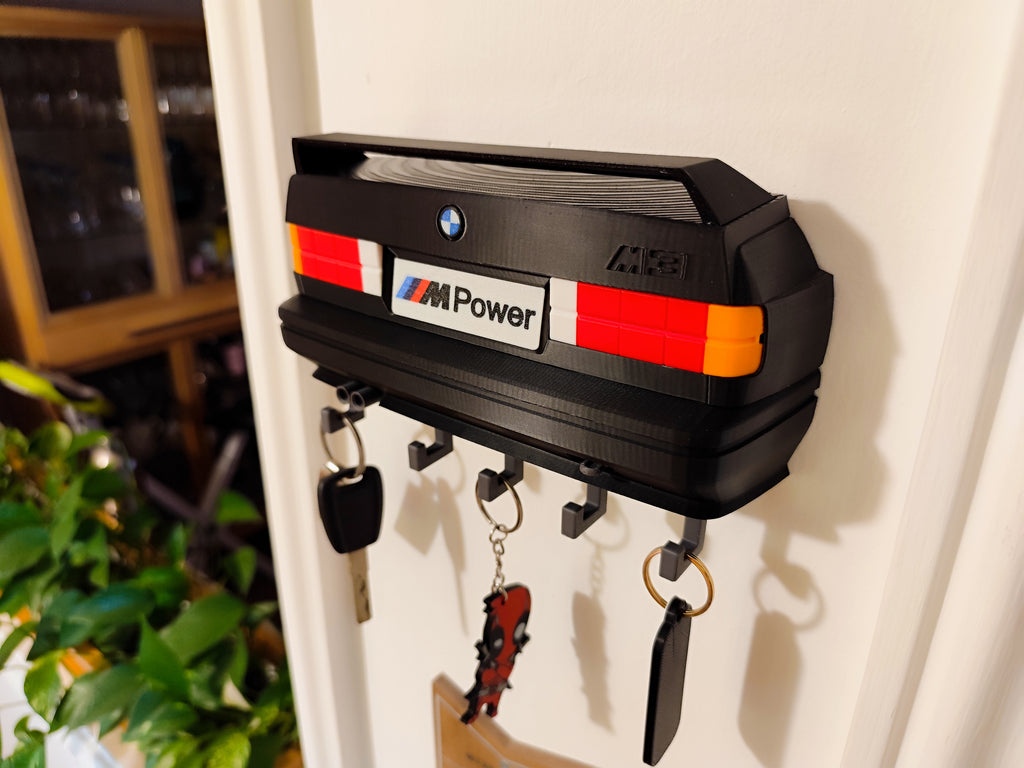 BMW M3 E30 M Power 3D Nyomtatott Kulcsakasztó