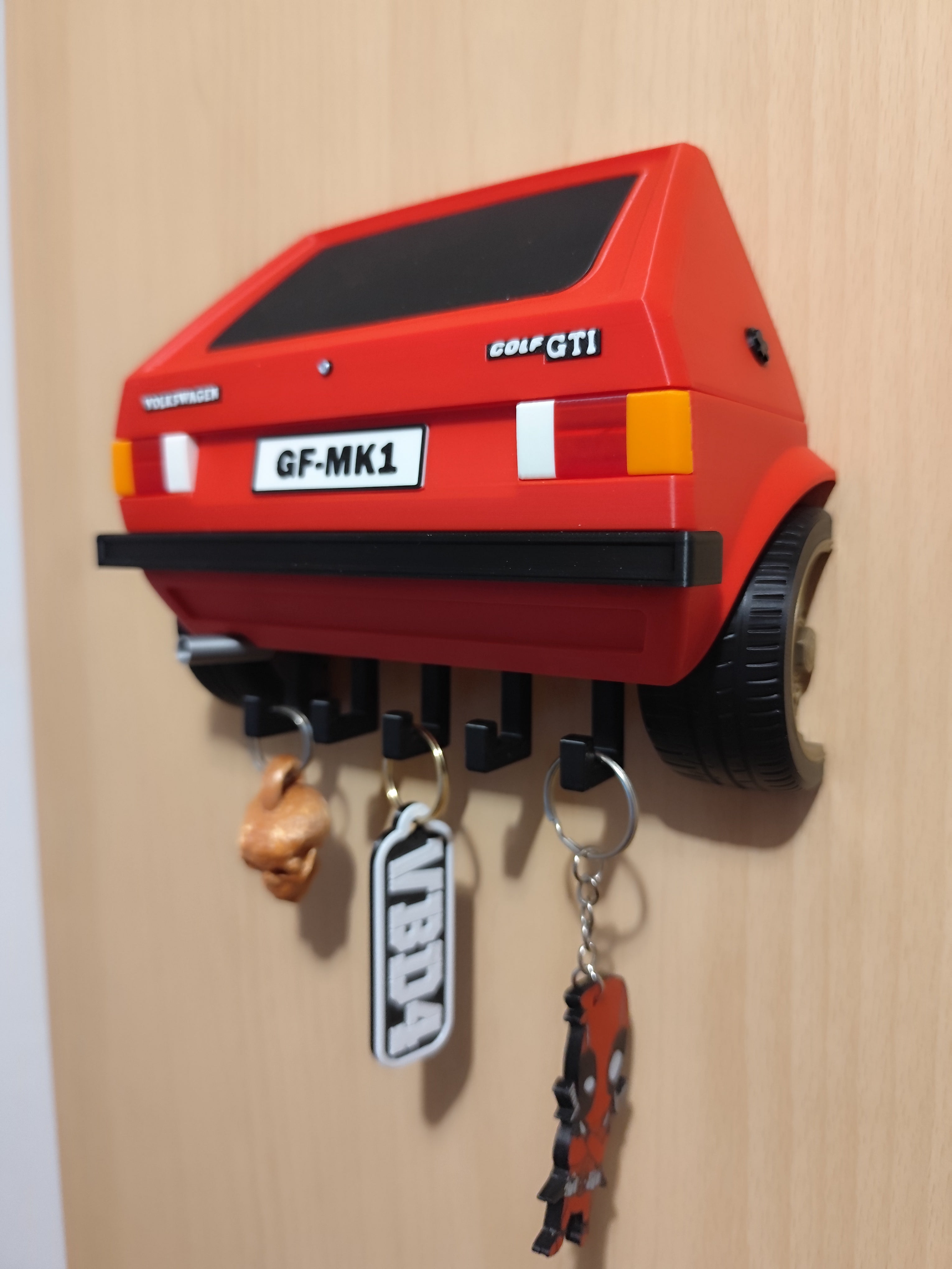 VW Golf GTI MK1 3D Nyomtatott Kulcsakasztó