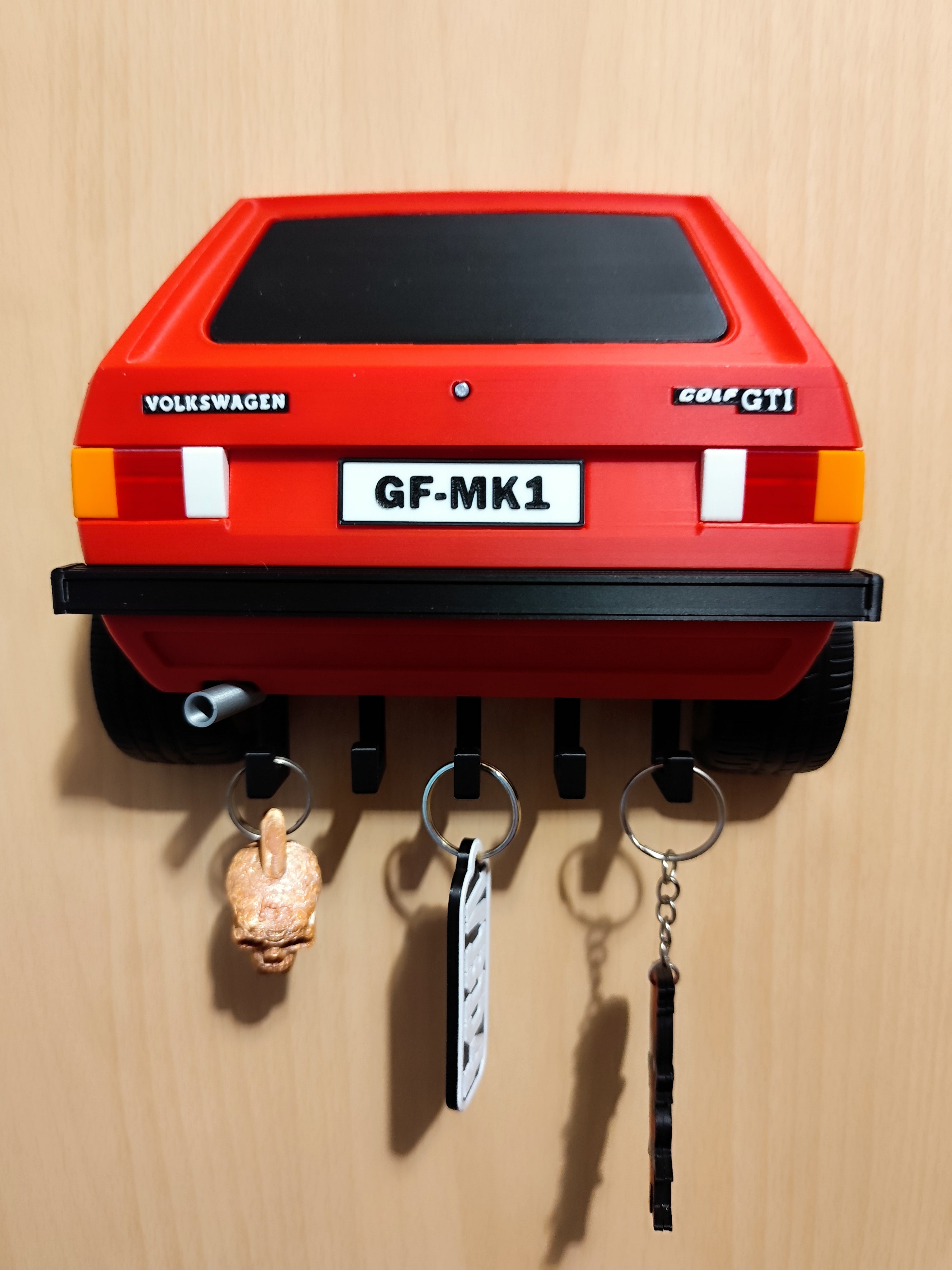 VW Golf GTI MK1 3D Nyomtatott Kulcsakasztó