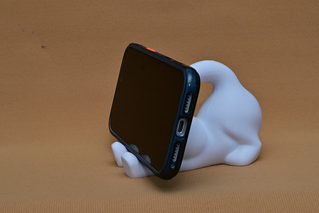 Macskás Telefontartó – 3D Nyomtatott Íróasztali állvány